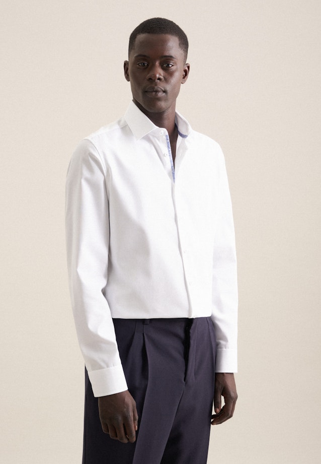 Slim Business shirt Uni in White |  Seidensticker Onlineshop
