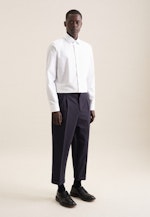 Non-iron Poplin Business Shirt in Slim with Kent-Collar in White |  Seidensticker Onlineshop