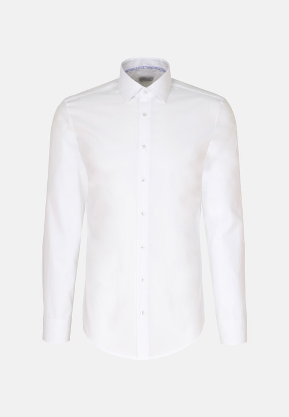 Non-iron Poplin Business Shirt in Slim with Kent-Collar in White |  Seidensticker Onlineshop