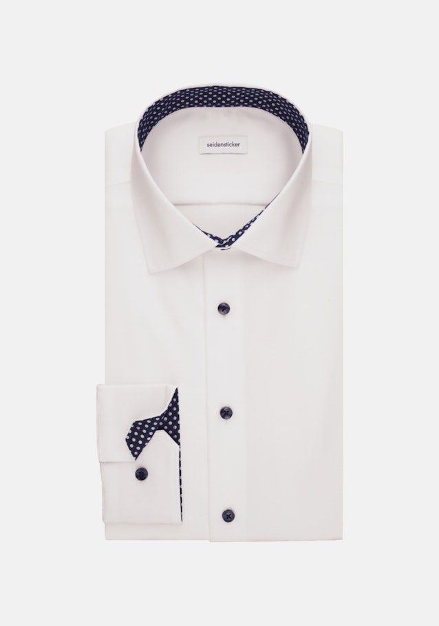 Shaped Business Hemd Uni in Weiß | Seidensticker Onlineshop