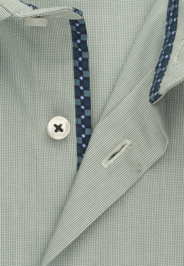 Shaped Business shirt Structure in Green |  Seidensticker Onlineshop