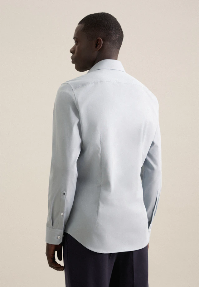 Shaped Business shirt Structure in Green |  Seidensticker Onlineshop