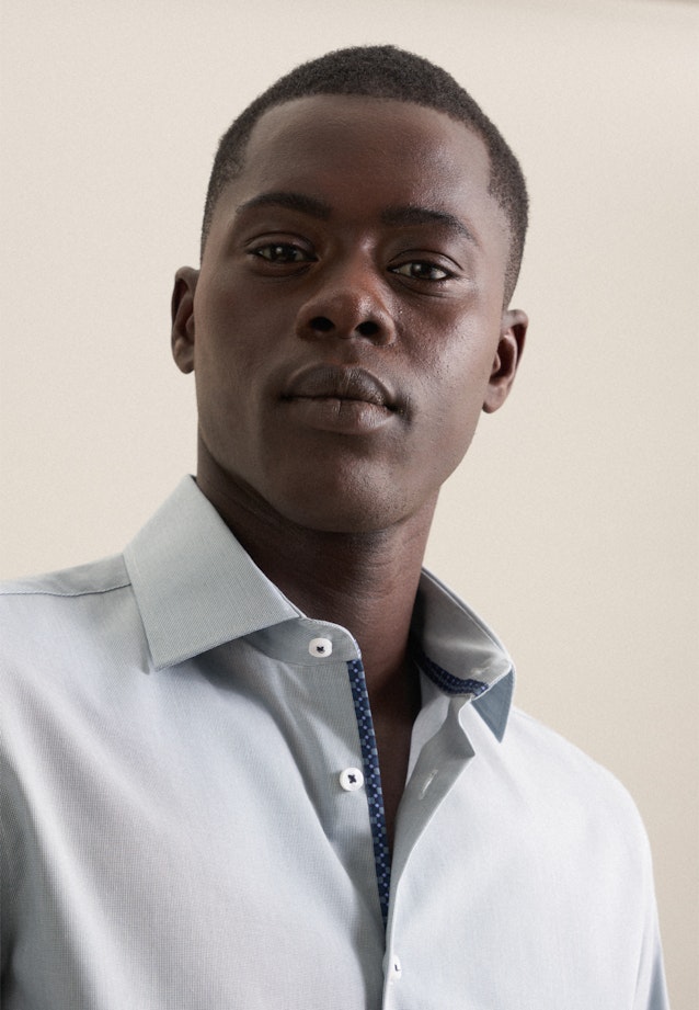 Shaped Business Hemd Struktur in Grün |  Seidensticker Onlineshop