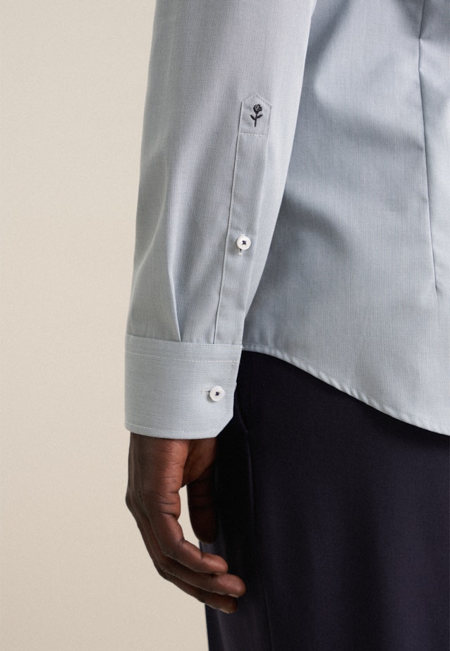 Shaped Business Hemd Struktur in Grün |  Seidensticker Onlineshop