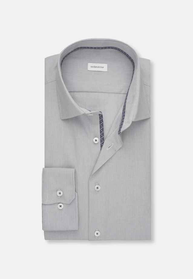 Shaped Business shirt Structure in Green |  Seidensticker Onlineshop