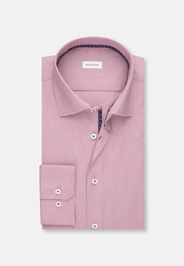 Shaped Business Hemd Struktur in Rosa/Pink |  Seidensticker Onlineshop