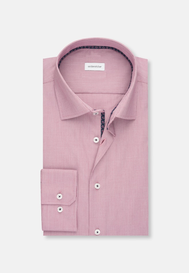 Shaped Business Hemd Struktur in Rosa/Pink | Seidensticker Onlineshop