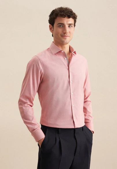 Shaped Chemise d'affaires Structure in Orange |  Seidensticker Onlineshop