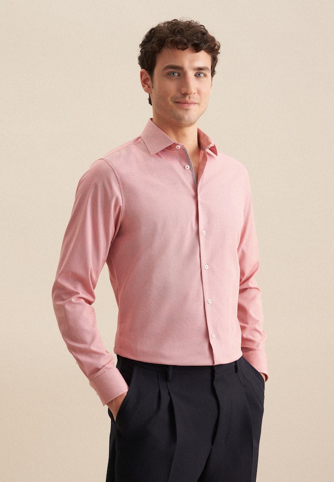 Shaped Business shirt Structure in Orange | Seidensticker online shop