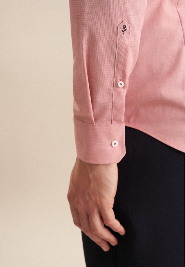 Shaped Business Hemd Struktur in Orange |  Seidensticker Onlineshop