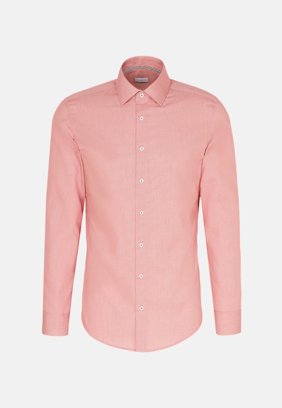 Shaped Business Hemd Struktur in Orange |  Seidensticker Onlineshop