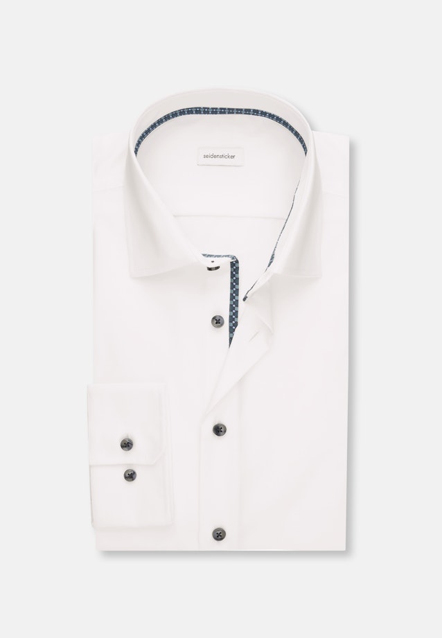 Shaped Business Hemd Struktur in Weiß |  Seidensticker Onlineshop