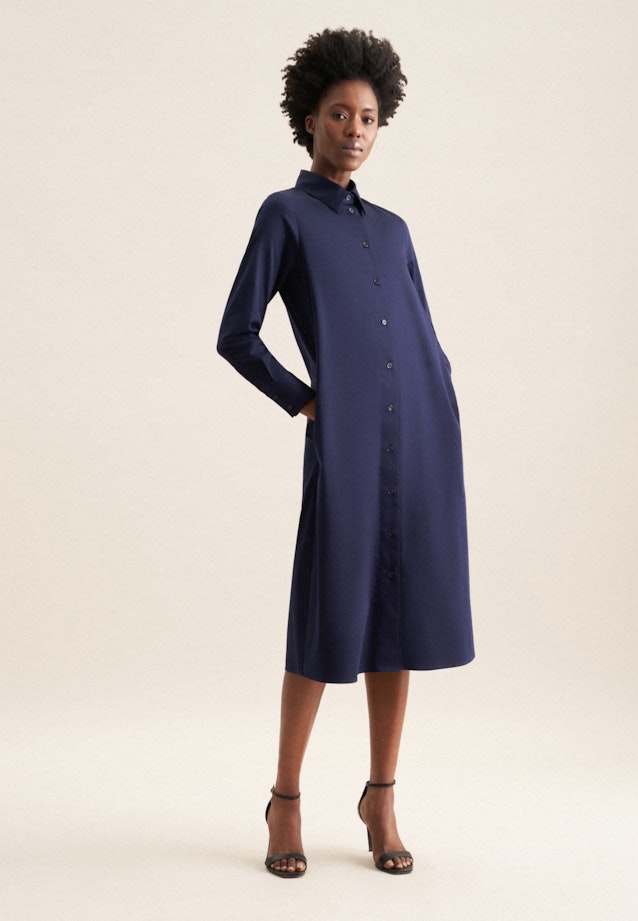 Collar Dress in Dark Blue |  Seidensticker Onlineshop