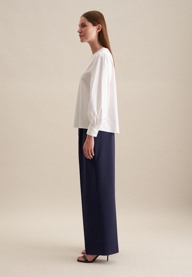 Shirtbluse Uni in Weiß |  Seidensticker Onlineshop