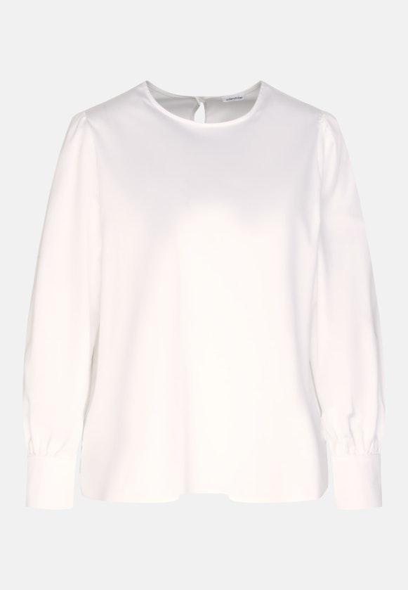 Shirtbluse Uni in Weiß |  Seidensticker Onlineshop