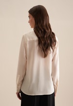 Long sleeve Crepe Shirt Blouse in Ecru |  Seidensticker Onlineshop