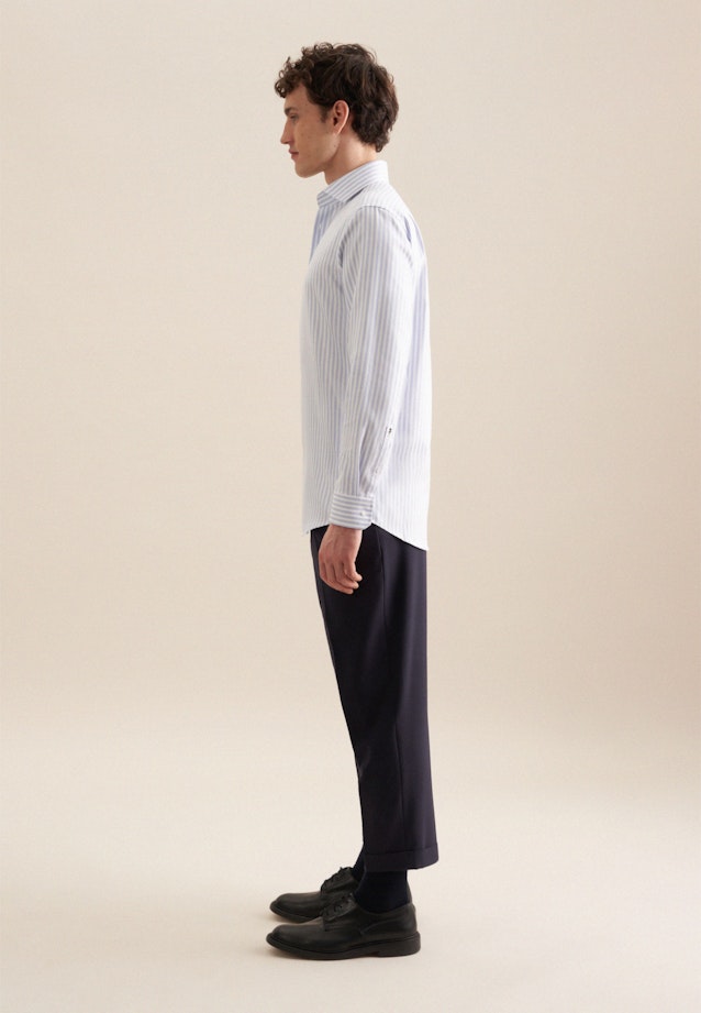 Regular Business Hemd Streifen in Hellblau |  Seidensticker Onlineshop