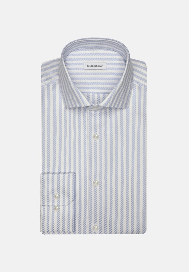 Chemise Business Regular Structuré Col Kent in Bleu Clair |  Seidensticker Onlineshop