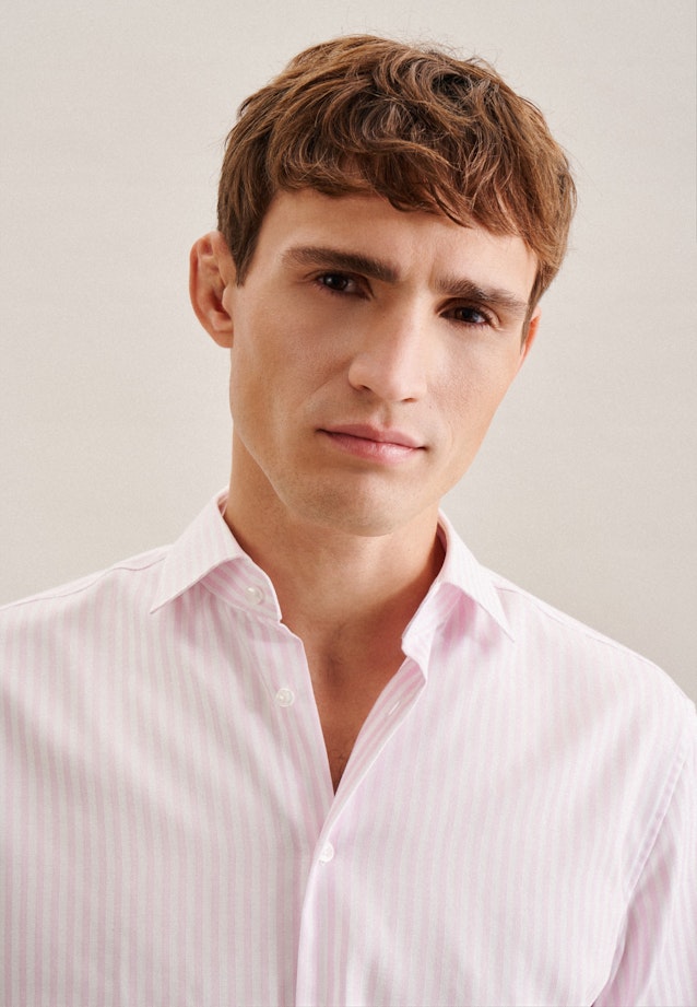 Non-iron Structure Business Shirt in Regular with Kent-Collar in Pink |  Seidensticker Onlineshop