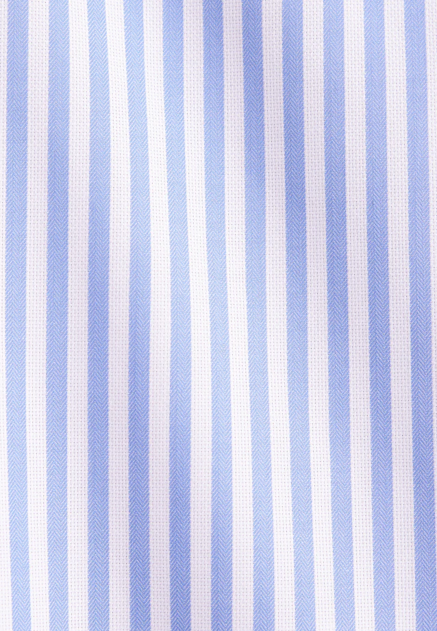 Regular Business Hemd Gestreift in Mittelblau |  Seidensticker Onlineshop