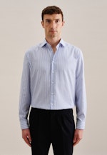 Struktur Business Hemd in Regular mit Kent-Collar in Mid Blue |  Seidensticker Onlineshop