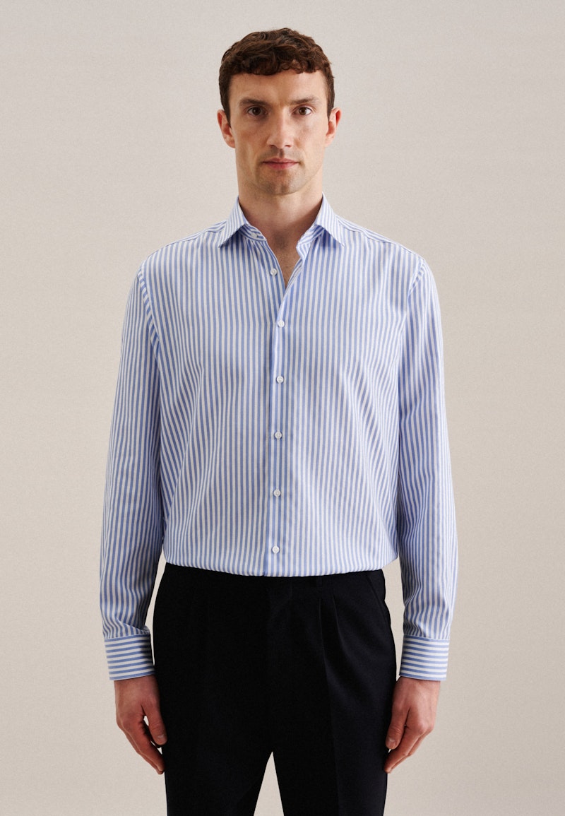 Non-iron Structure Business shirt in Regular with Kent-Collar