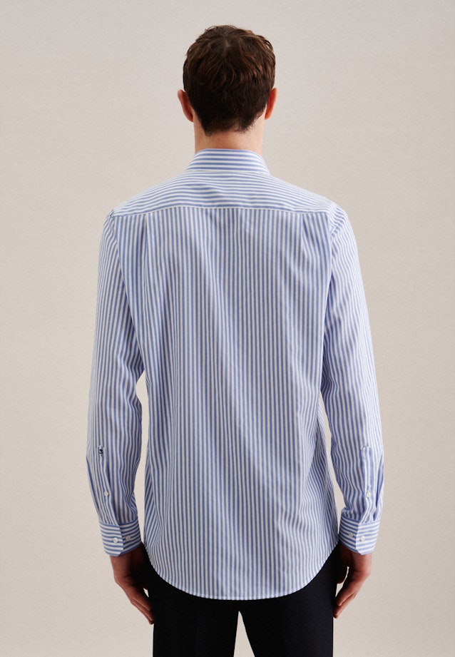 Non-iron Structure Business shirt in Regular with Kent-Collar in Light Blue |  Seidensticker Onlineshop