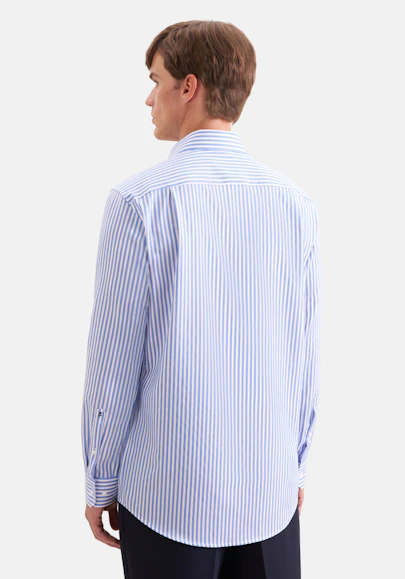 Regular Business shirt Stripes in Light Blue | Seidensticker Onlineshop