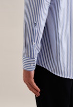 Struktur Business Hemd in Regular mit Kent-Collar in Mid Blue |  Seidensticker Onlineshop