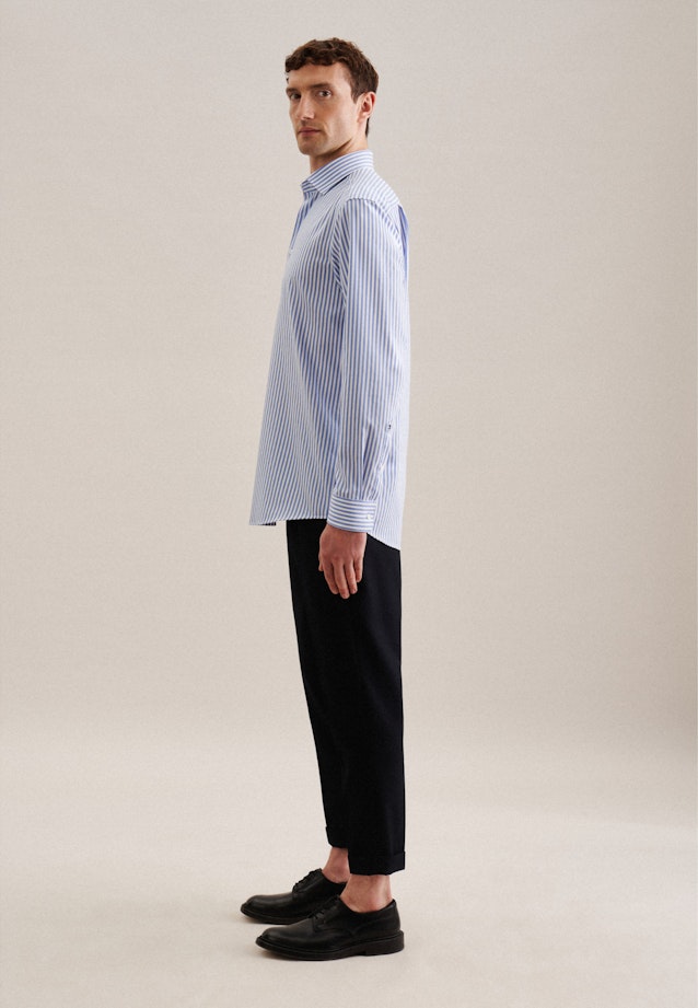 Non-iron Structure Business shirt in Regular with Kent-Collar in Light Blue |  Seidensticker Onlineshop