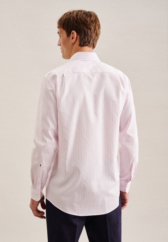 Non-iron Structure Business shirt in Regular with Kent-Collar in Pink |  Seidensticker Onlineshop