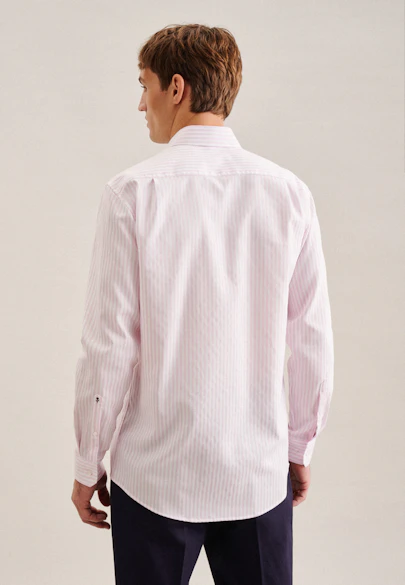 Regular Business Hemd Gestreift in Rosa |  Seidensticker Onlineshop