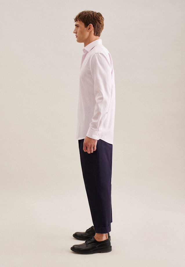 Regular Business Hemd Gestreift in Rosa |  Seidensticker Onlineshop