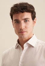 Regular Business Hemd Gestreift in Beige |  Seidensticker Onlineshop