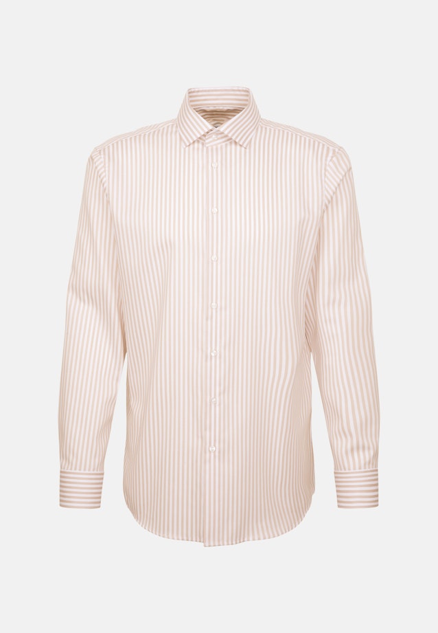 Regular Business Hemd Gestreift in Beige |  Seidensticker Onlineshop