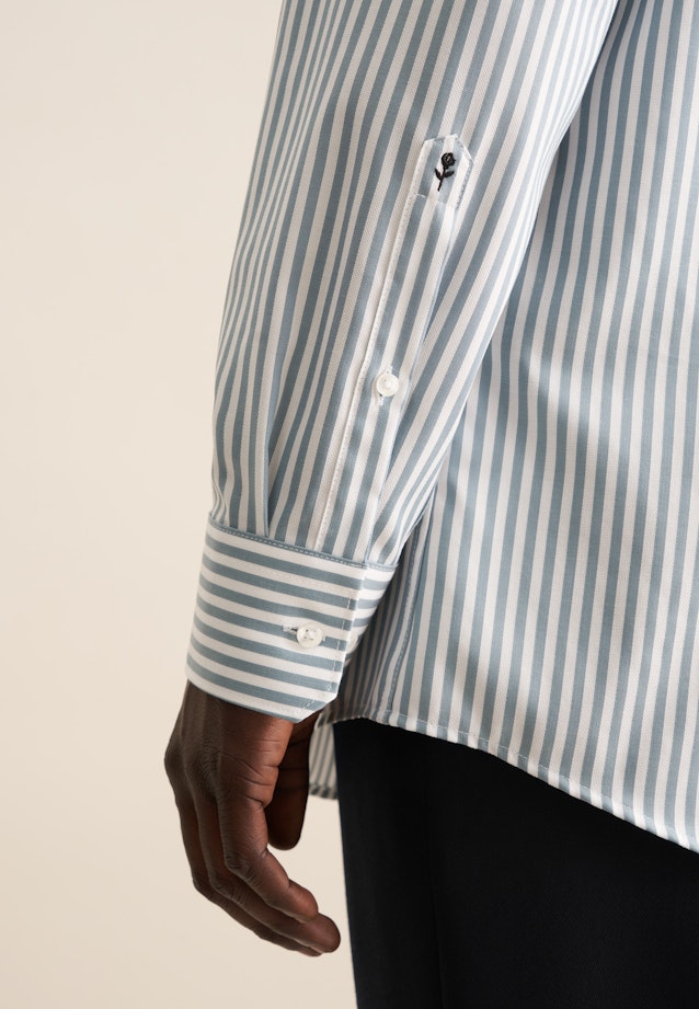 Regular Business Hemd Gestreift in Grün |  Seidensticker Onlineshop