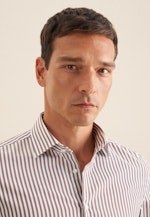 Regular Business Hemd Gestreift in Braun |  Seidensticker Onlineshop