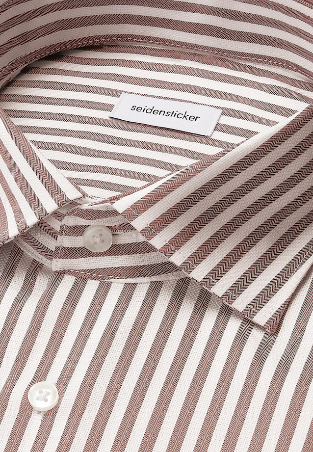 Regular Chemise d'affaires Rayures in Marron |  Seidensticker Onlineshop