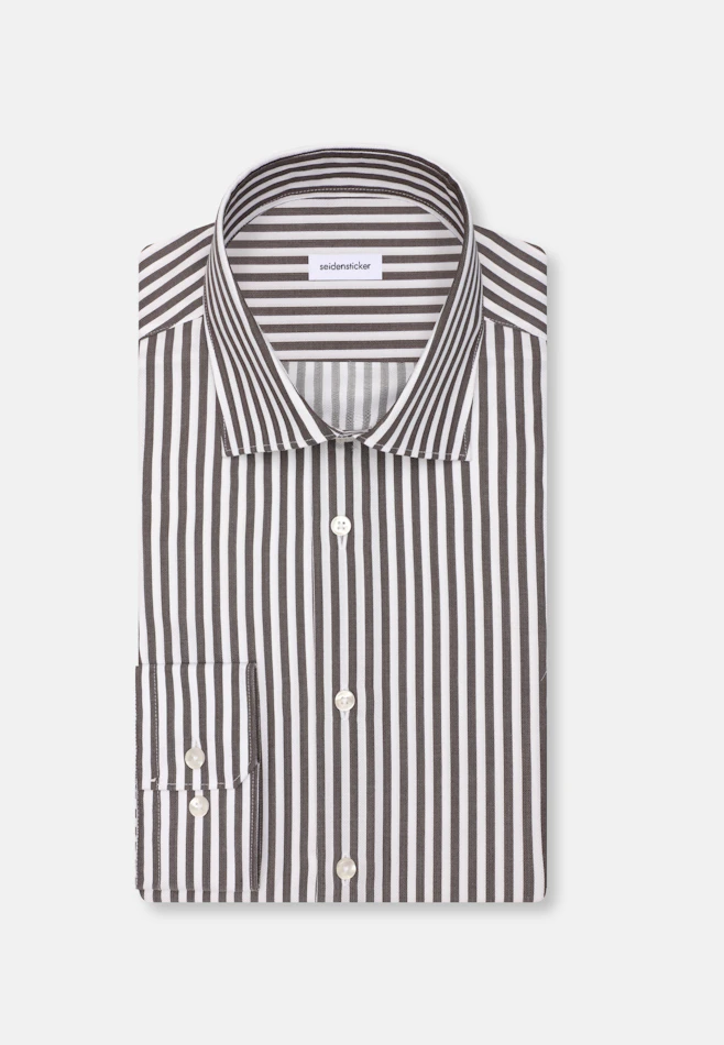 Regular Chemise d'affaires Rayures dans Marron | Boutique en ligne Seidensticker