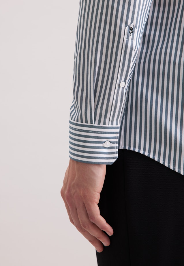 Regular Business Hemd Gestreift in Grün |  Seidensticker Onlineshop