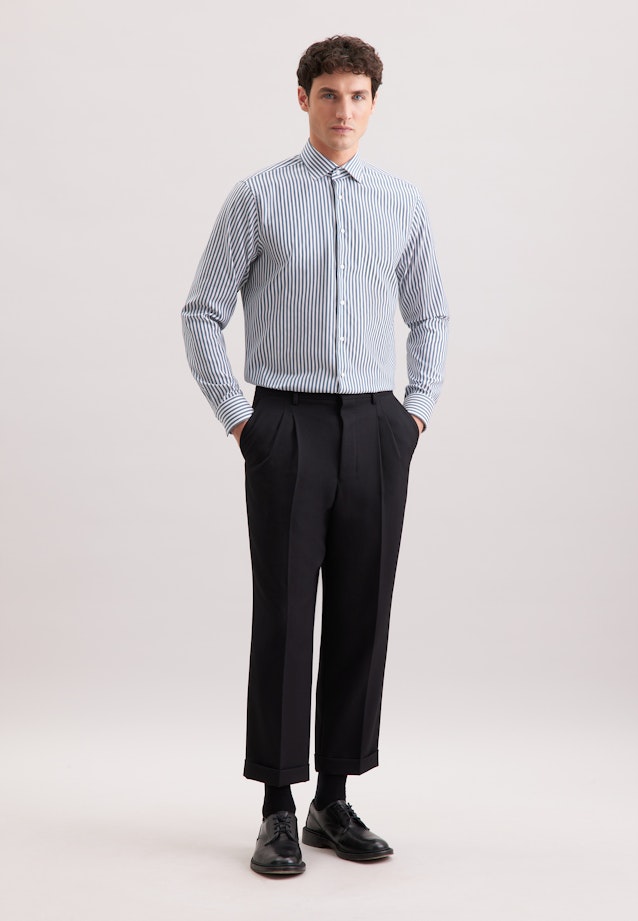 Regular Business Hemd Gestreift in Grün |  Seidensticker Onlineshop