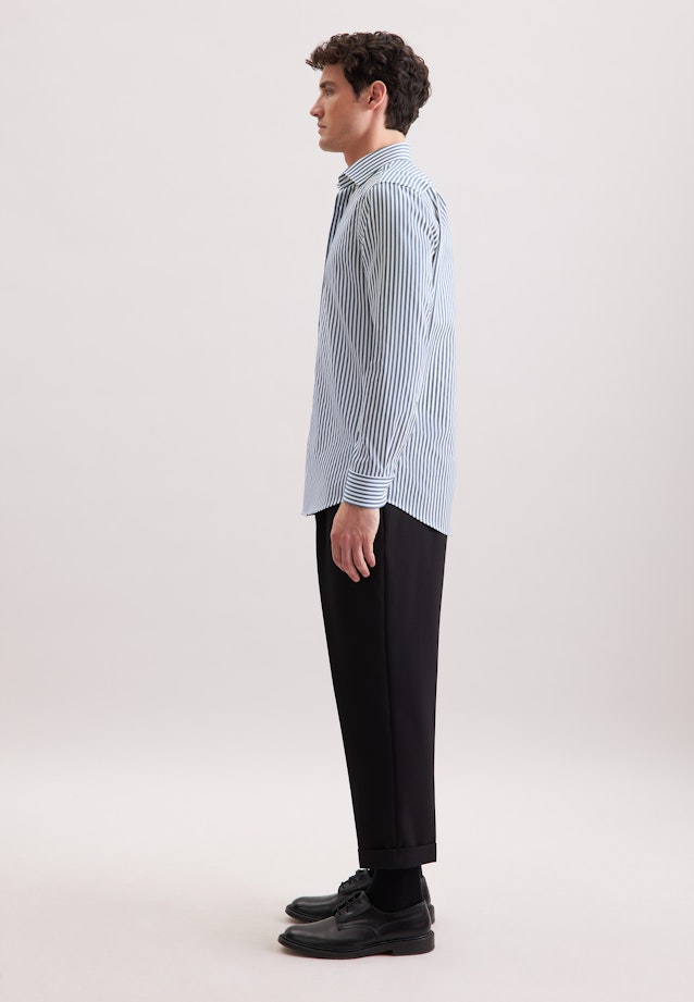 Regular Business Hemd Gestreift in Grün |  Seidensticker Onlineshop