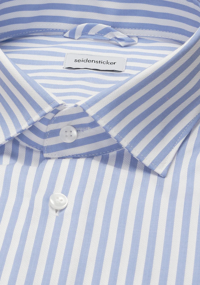 Shaped Business shirt Stripes in Light Blue | Seidensticker online shop