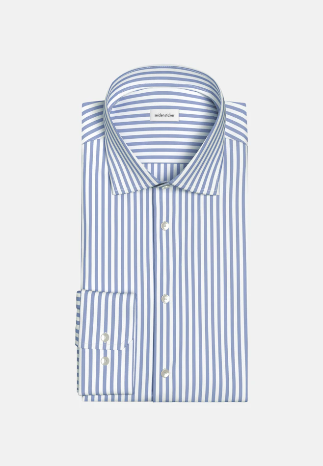 Shaped Business shirt Stripes in Light Blue | Seidensticker online shop