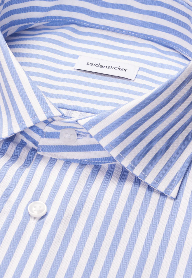 Shaped Business shirt Stripes in Light Blue | Seidensticker online shop
