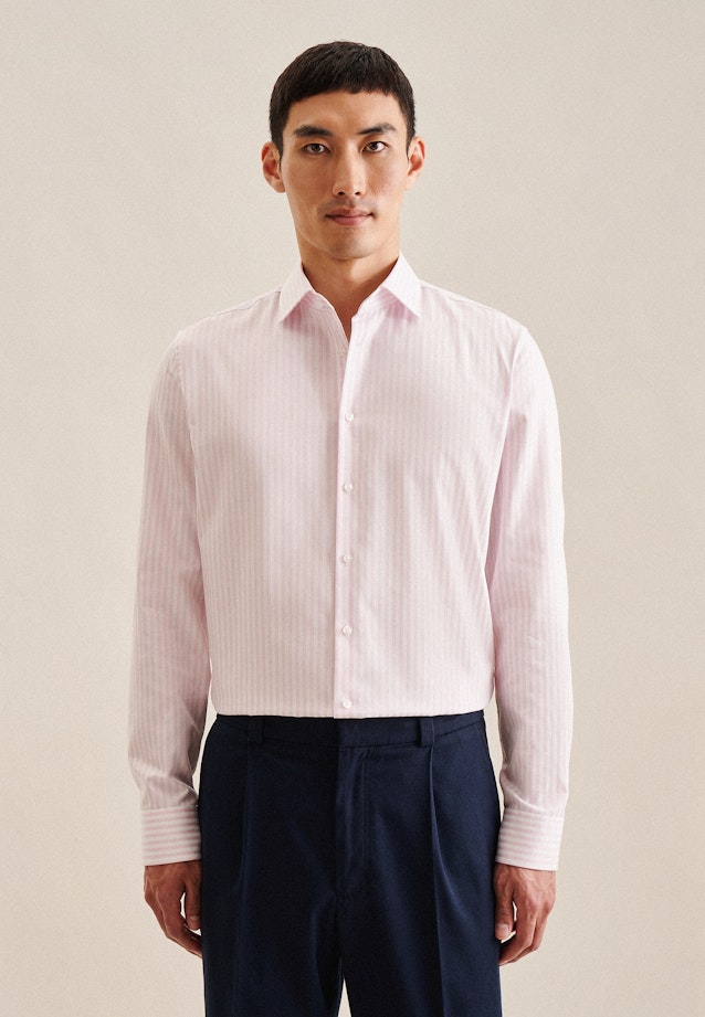 Shaped Business shirt Stripes in Rosa |  Seidensticker Onlineshop
