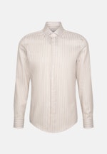 Shaped Business Hemd Gestreift in Beige |  Seidensticker Onlineshop