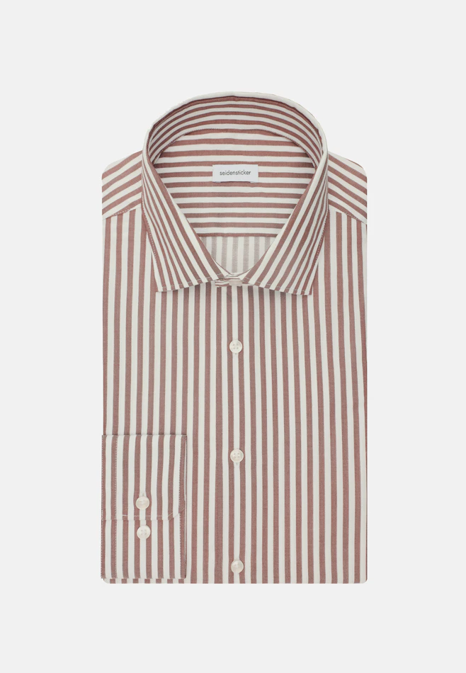 Shaped Chemise d'affaires Rayures dans Marron | Boutique en ligne Seidensticker