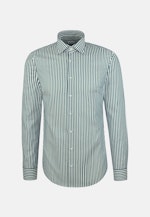 Shaped Business Hemd Gestreift in Grün |  Seidensticker Onlineshop