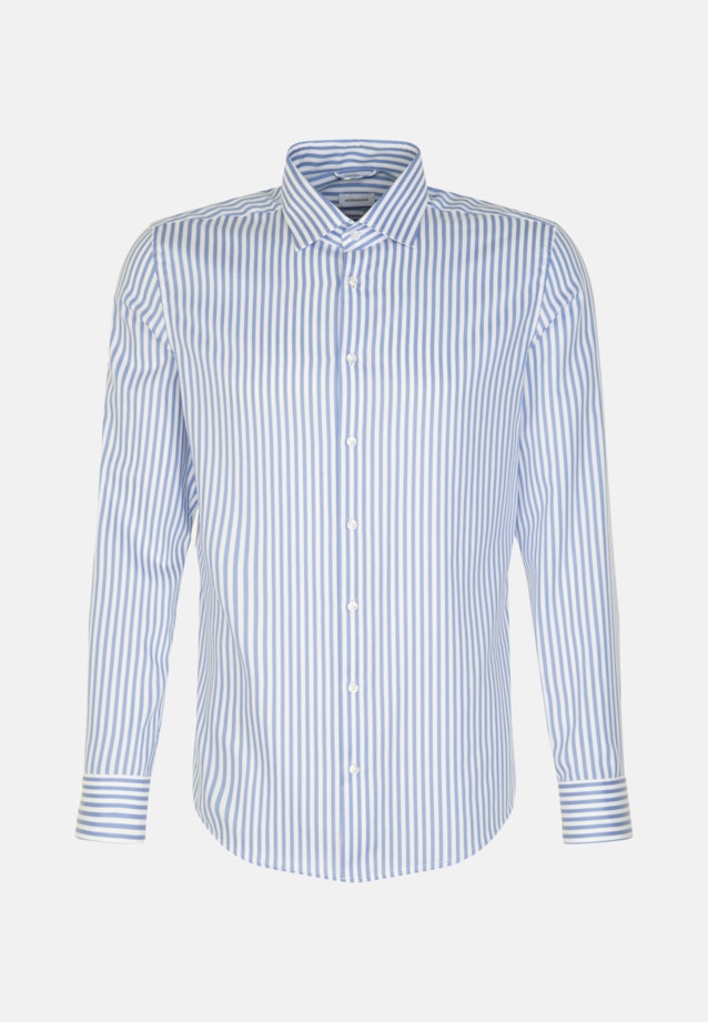 Non-iron Structure Business Shirt in Shaped with Kent-Collar in Light Blue |  Seidensticker Onlineshop